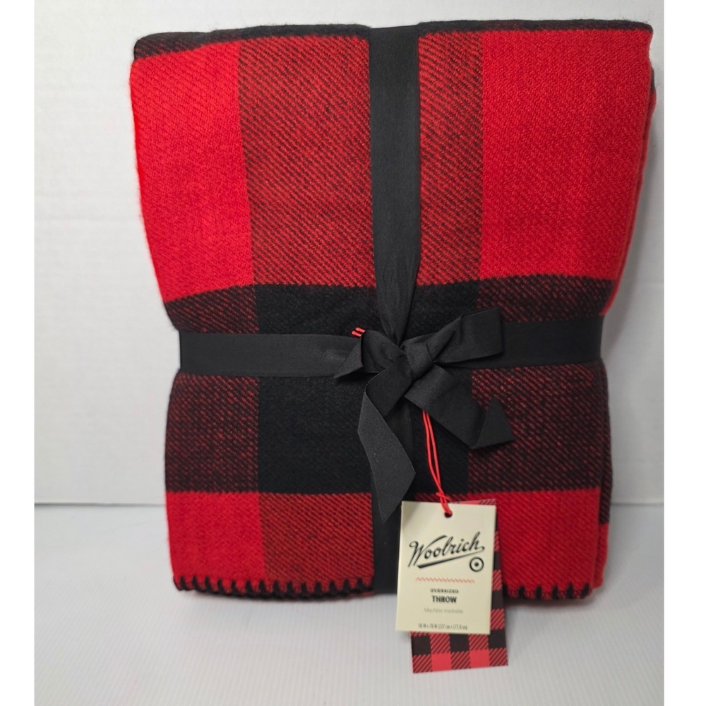 Woolrich Oversized Throw 50x70 Red New 335 00 1705 R00
